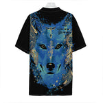 Native American Spiritual Wolf Print Hawaiian Shirt