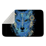 Native American Spiritual Wolf Print Indoor Door Mat