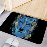 Native American Spiritual Wolf Print Indoor Door Mat