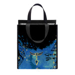 Native American Spiritual Wolf Print Insulated Lunch Tote