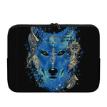 Native American Spiritual Wolf Print Laptop Sleeve