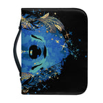 Native American Spiritual Wolf Print Leather Bible Cover