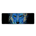 Native American Spiritual Wolf Print Long Kitchen Mat