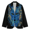 Native American Spiritual Wolf Print Men's Blazer