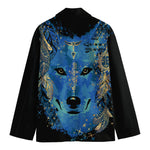 Native American Spiritual Wolf Print Men's Blazer