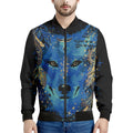 Native American Spiritual Wolf Print Men's Bomber Jacket