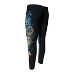 Native American Spiritual Wolf Print Men's Compression Pants
