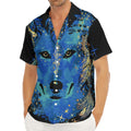 Native American Spiritual Wolf Print Men's Deep V-Neck Shirt