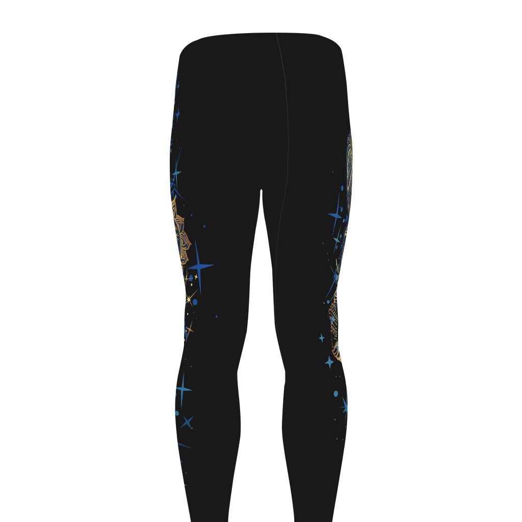 Native American Spiritual Wolf Print Men's leggings