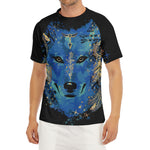 Native American Spiritual Wolf Print Men's Short Sleeve Rash Guard