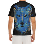 Native American Spiritual Wolf Print Men's Short Sleeve Rash Guard