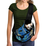 Native American Spiritual Wolf Print Pet Sling Carrier