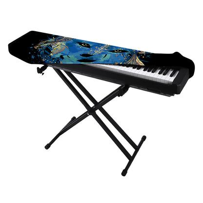 Native American Spiritual Wolf Print Piano Keyboard Cover