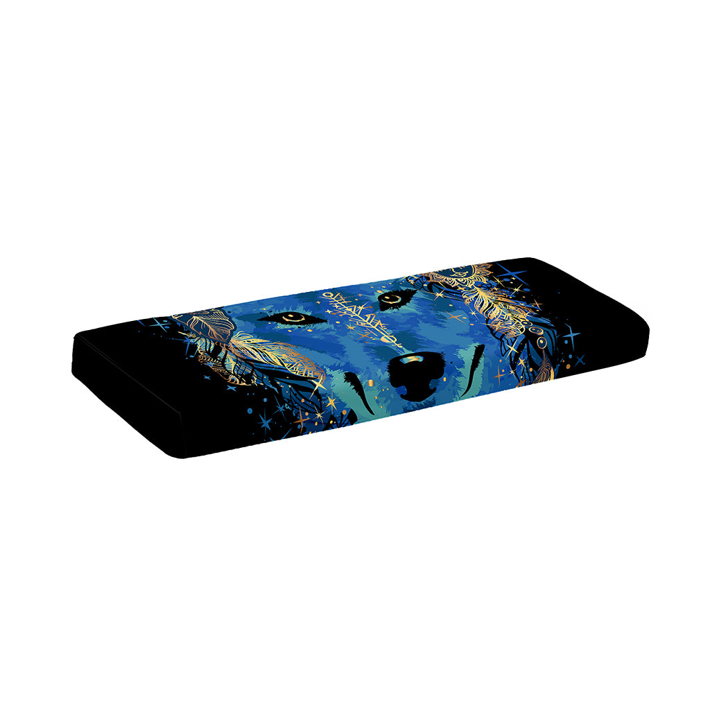 Native American Spiritual Wolf Print Piano Keyboard Cover