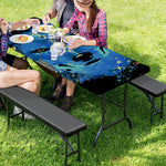 Native American Spiritual Wolf Print Picnic Table Cover