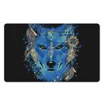 Native American Spiritual Wolf Print Polyester Doormat