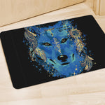Native American Spiritual Wolf Print Polyester Doormat