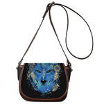 Native American Spiritual Wolf Print Saddle Bag