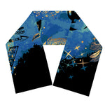 Native American Spiritual Wolf Print Scarf