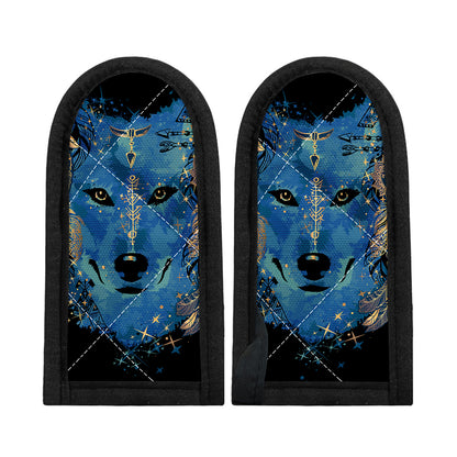 Native American Spiritual Wolf Print Skillet Handle Cover
