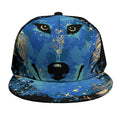 Native American Spiritual Wolf Print Snapback Cap