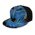 Native American Spiritual Wolf Print Snapback Cap