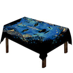 Native American Spiritual Wolf Print Tablecloth