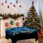 Native American Spiritual Wolf Print Tablecloth