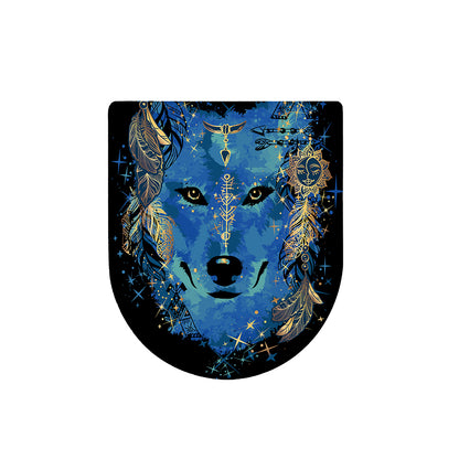 Native American Spiritual Wolf Print Toilet Lid Cover