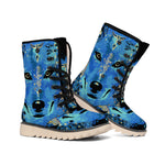 Native American Spiritual Wolf Print Winter Boots