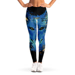 Native American Spiritual Wolf Print Women's Leggings