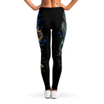 Native American Spiritual Wolf Print Women's Leggings