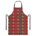 Native American Tribal Pattern Print Bib Apron With Pocket