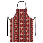 Native American Tribal Pattern Print Bib Apron With Pocket