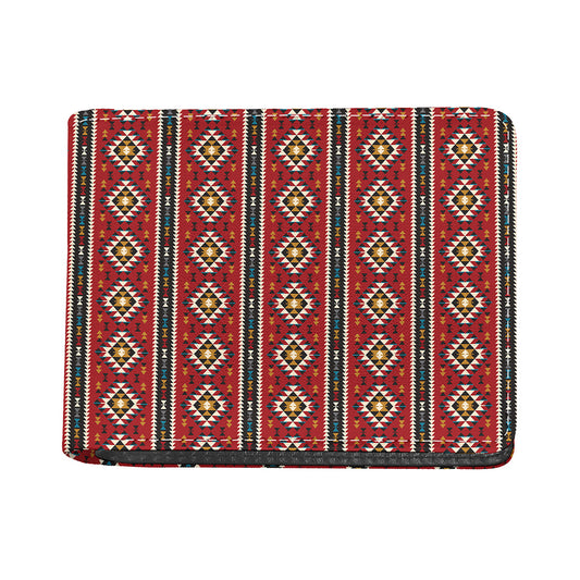 Native American Tribal Pattern Print Bifold Wallet