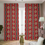 Native American Tribal Pattern Print Blackout Pencil Pleat Curtains