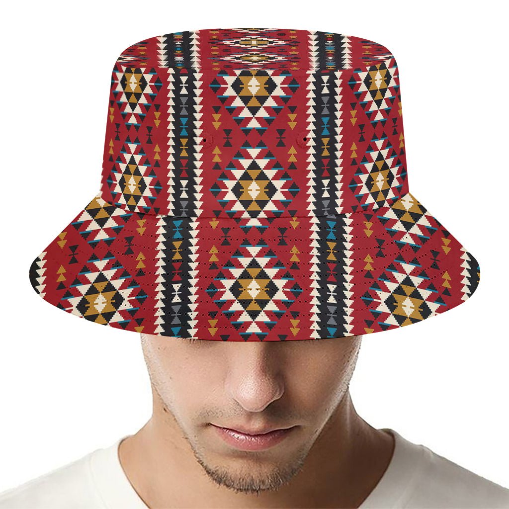 Native American Tribal Pattern Print Bucket Hat