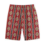 Native American Tribal Pattern Print Cotton Shorts