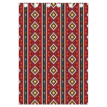 Native American Tribal Pattern Print Curtain