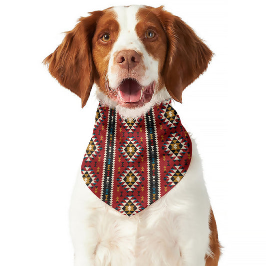 Native American Tribal Pattern Print Dog Bandana