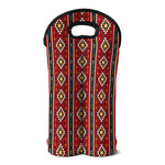 Native American Tribal Pattern Print Double Neoprene Wine Tote