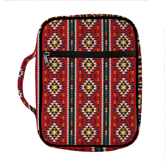 Native American Tribal Pattern Print Front Pocket Bible Bag