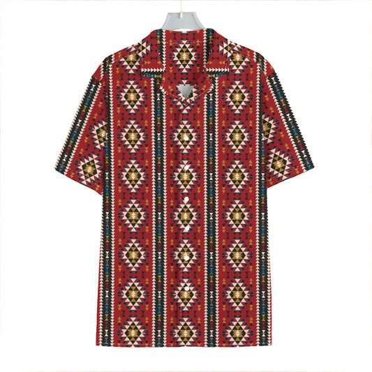 Native American Tribal Pattern Print Hawaiian Shirt