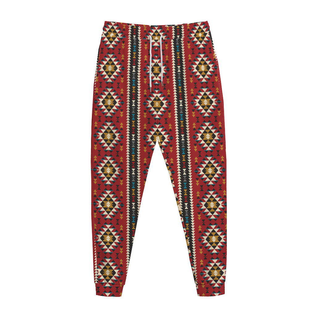 Native American Tribal Pattern Print Jogger Pants