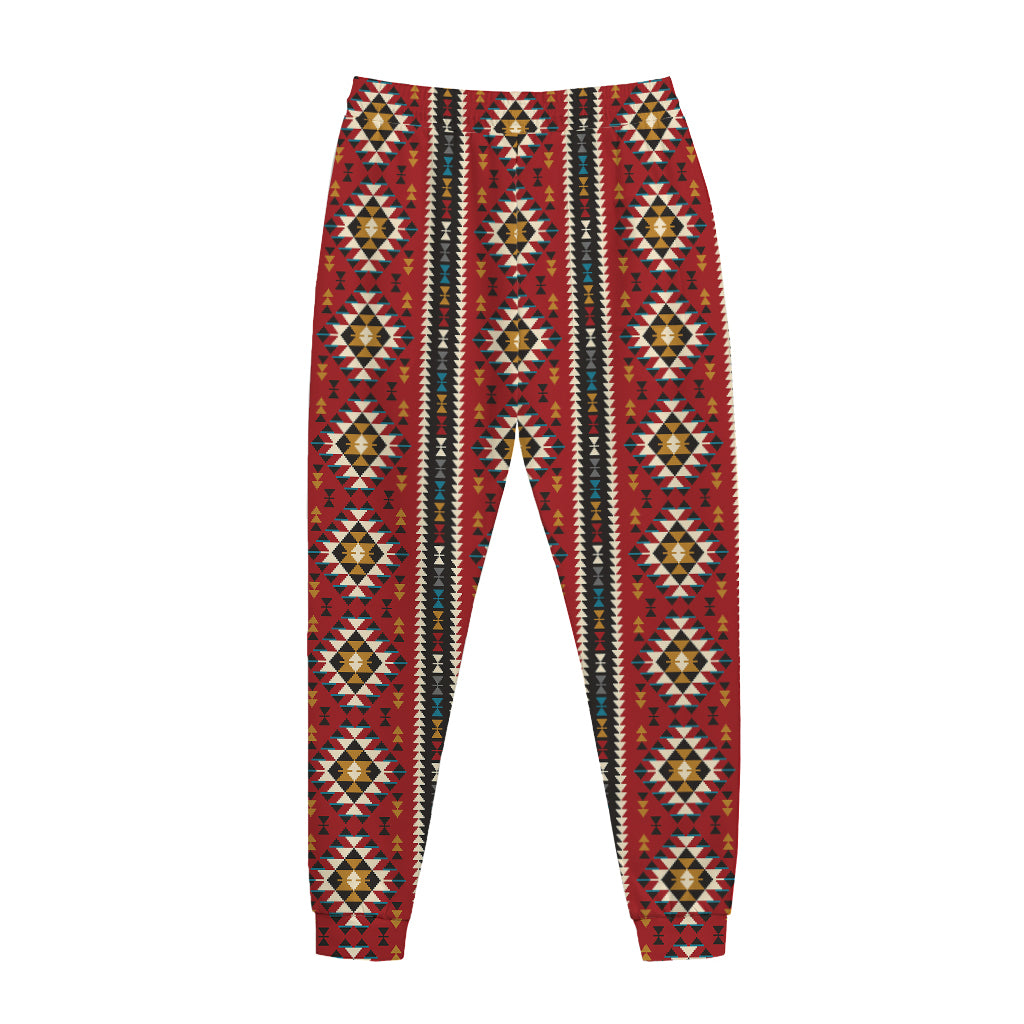 Native American Tribal Pattern Print Jogger Pants