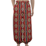 Native American Tribal Pattern Print Lantern Pants