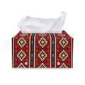 Native American Tribal Pattern Print Leather Tissue Box Cover