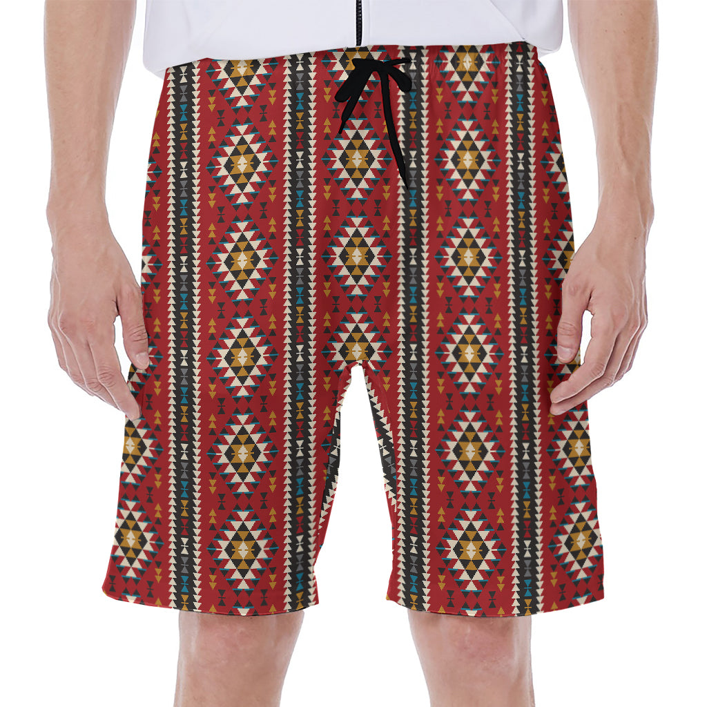 Native American Tribal Pattern Print Men's Beach Shorts