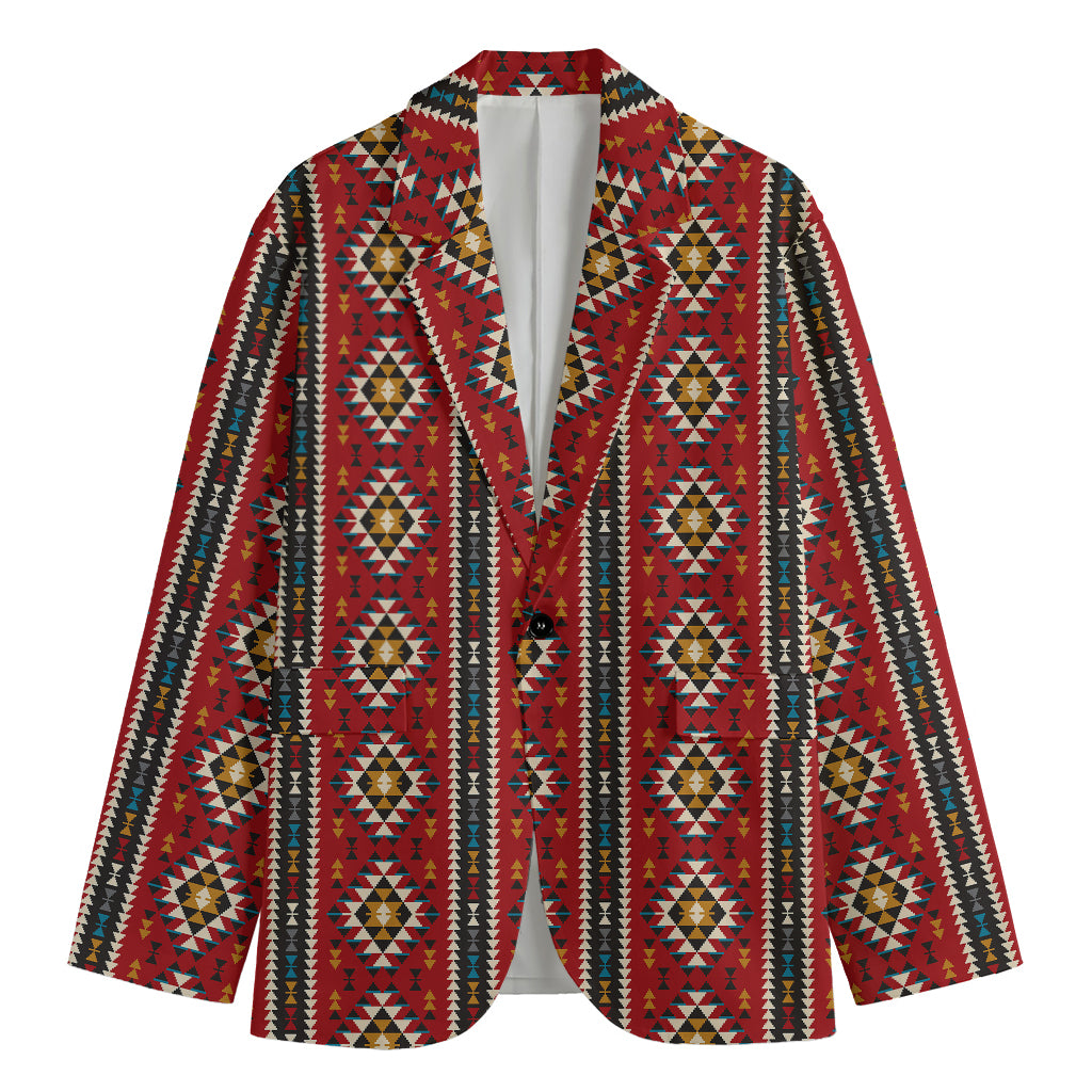 Native American Tribal Pattern Print Men's Blazer