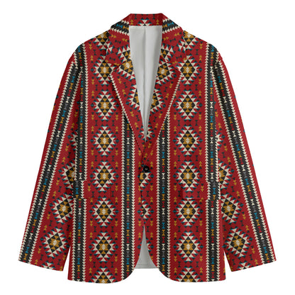 Native American Tribal Pattern Print Men's Blazer